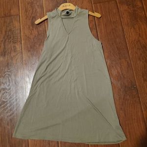 Dress with turtle neck